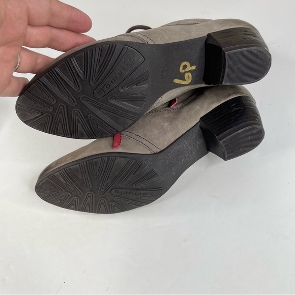 Tamaris Soft Leather Heeled Ankle Booties Size 40/8.5 - Picture 5 of 7